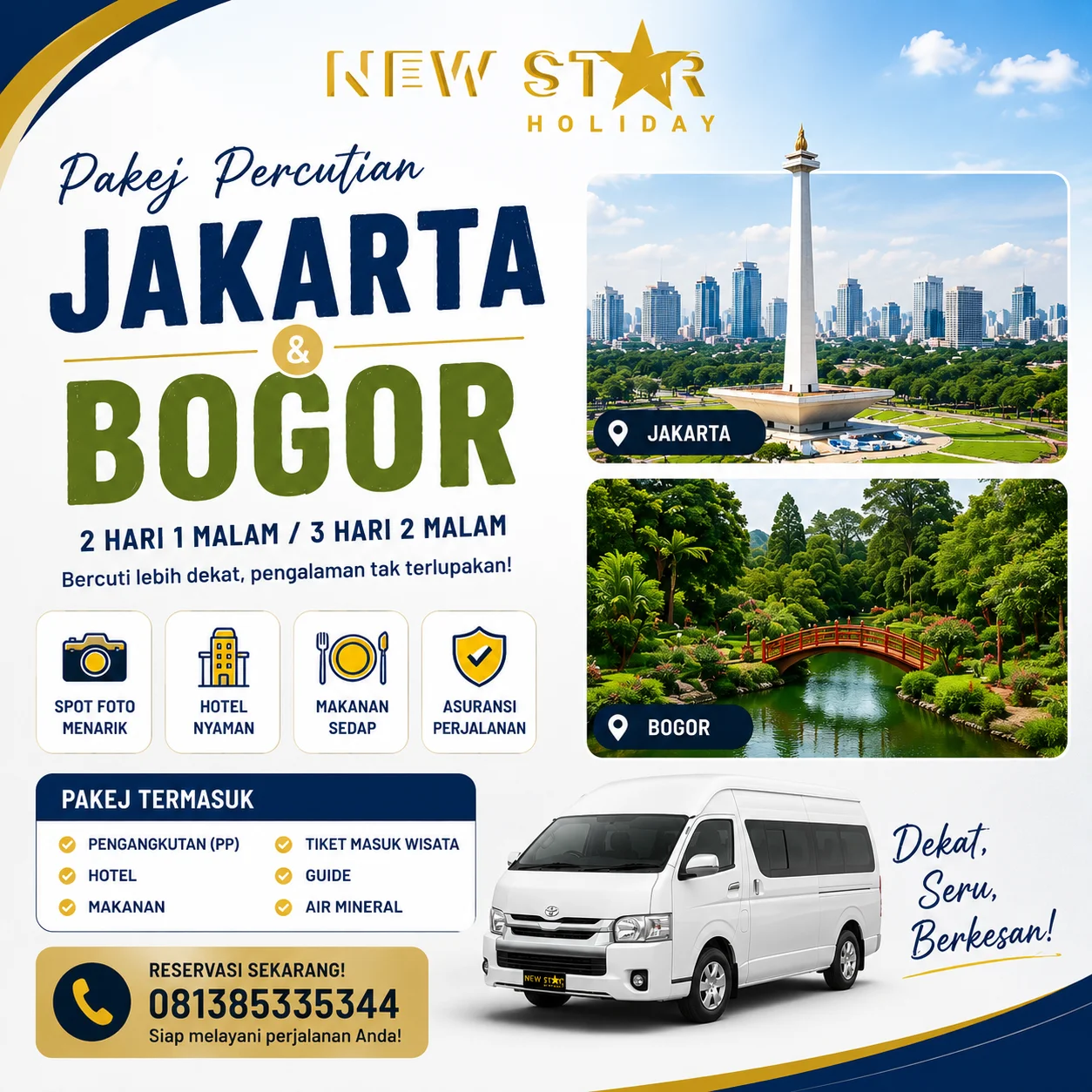 Pemandangan Indah Pakej Percutian Jakarta Bogor