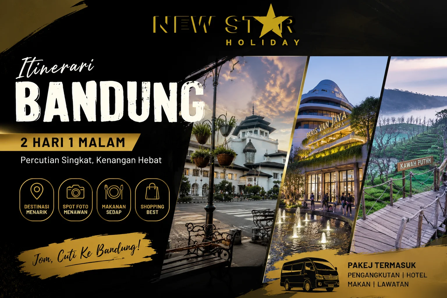 Itinerari Bandung 2 Hari 1 Malam