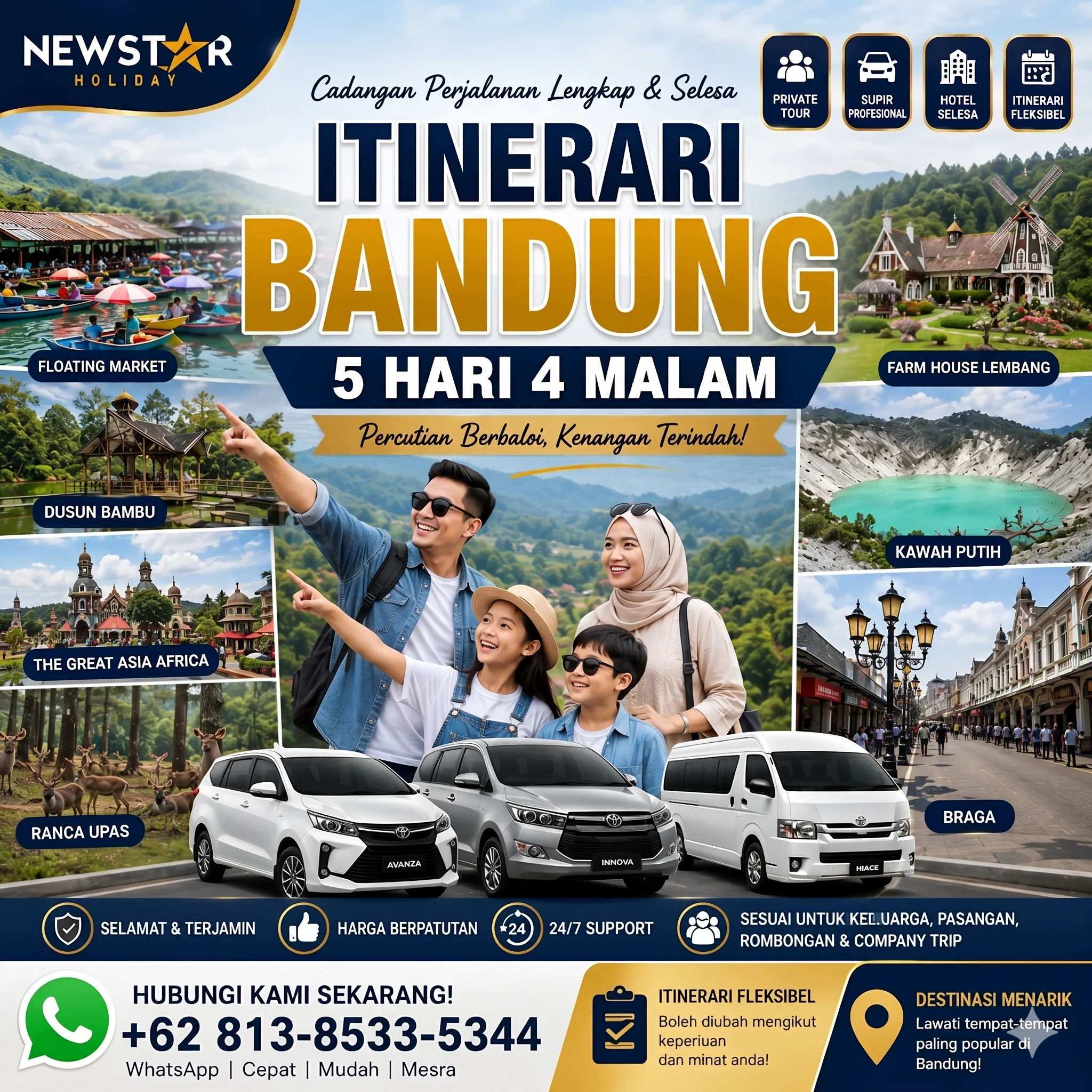 Itinerari Bandung 5 Hari 4 Malam Untuk Pelancong Malaysia