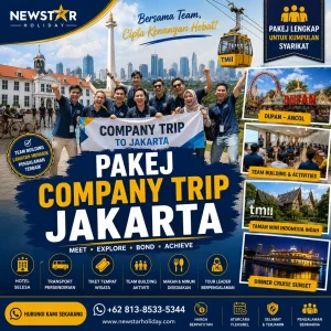 Pakej Company Trip Jakarta dengan aktiviti team building dan lawatan korporat untuk syarikat
