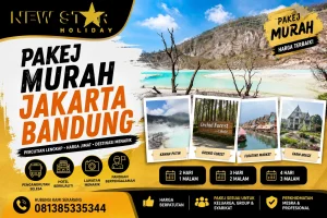Pakej Murah Jakarta Bandung Newstar Holiday dengan destinasi Kawah Putih, Orchid Forest, Floating Market dan Farm House Bandung