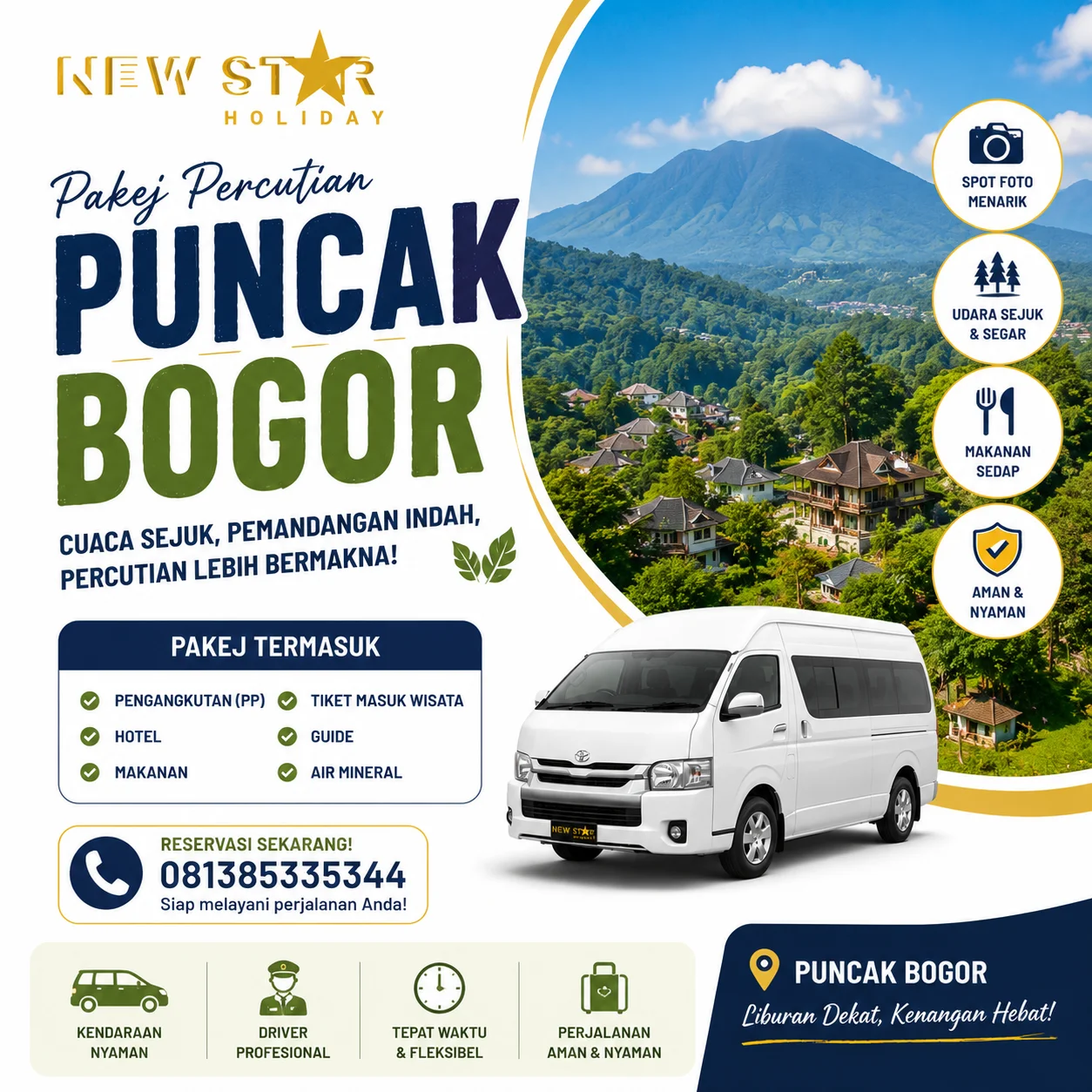 Pemandangan Indah Pakej Puncak Bogor