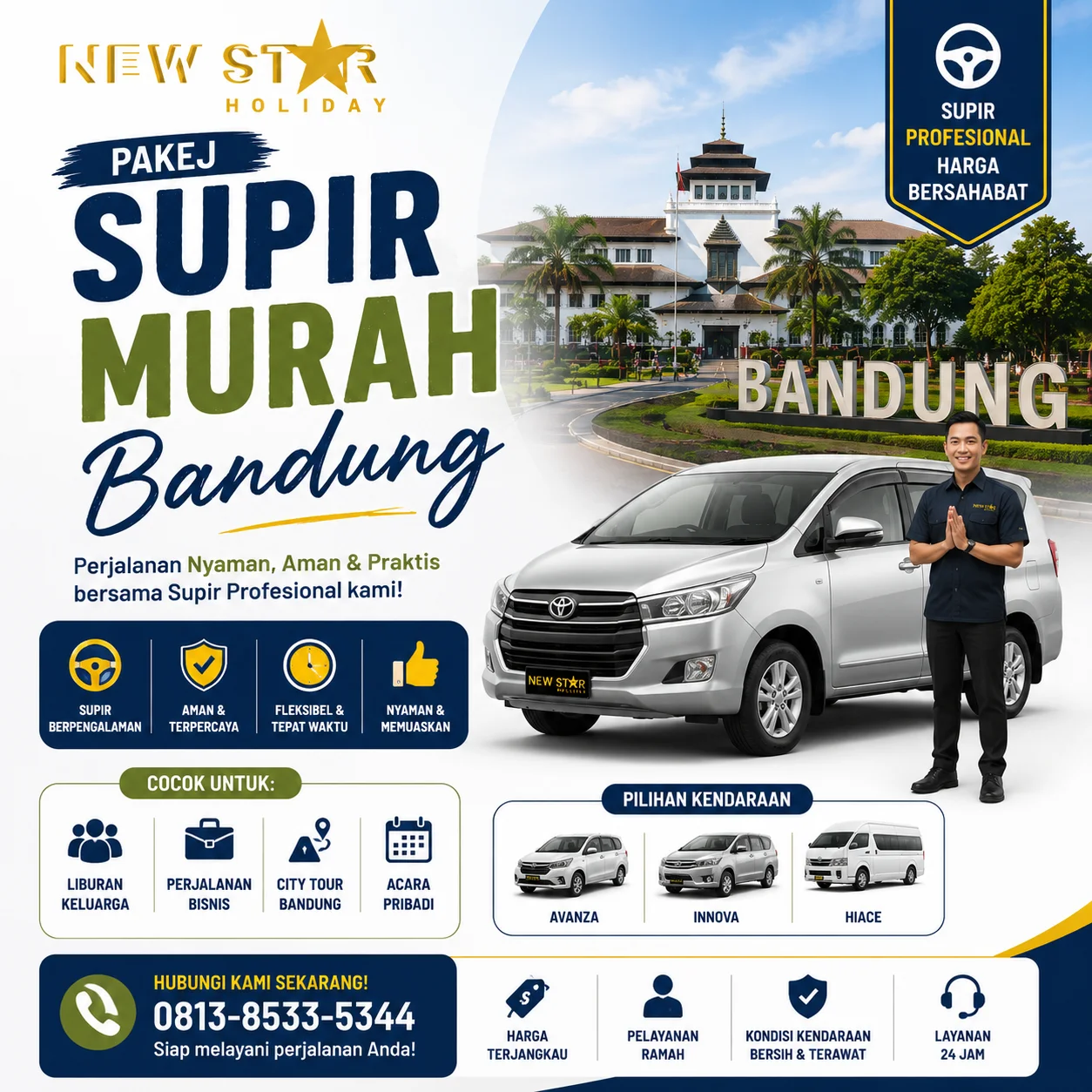 Perkhidmatan Pakej Supir Bandung
