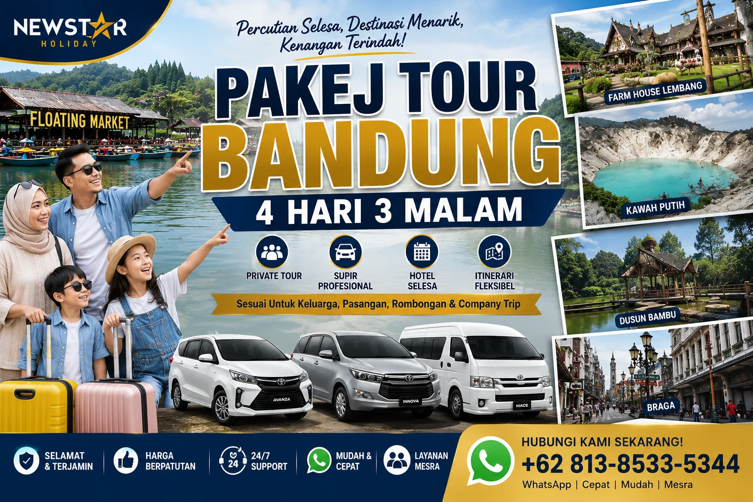 Pakej Tour Bandung 4 Hari 3 Malam Untuk Pelancong Malaysia