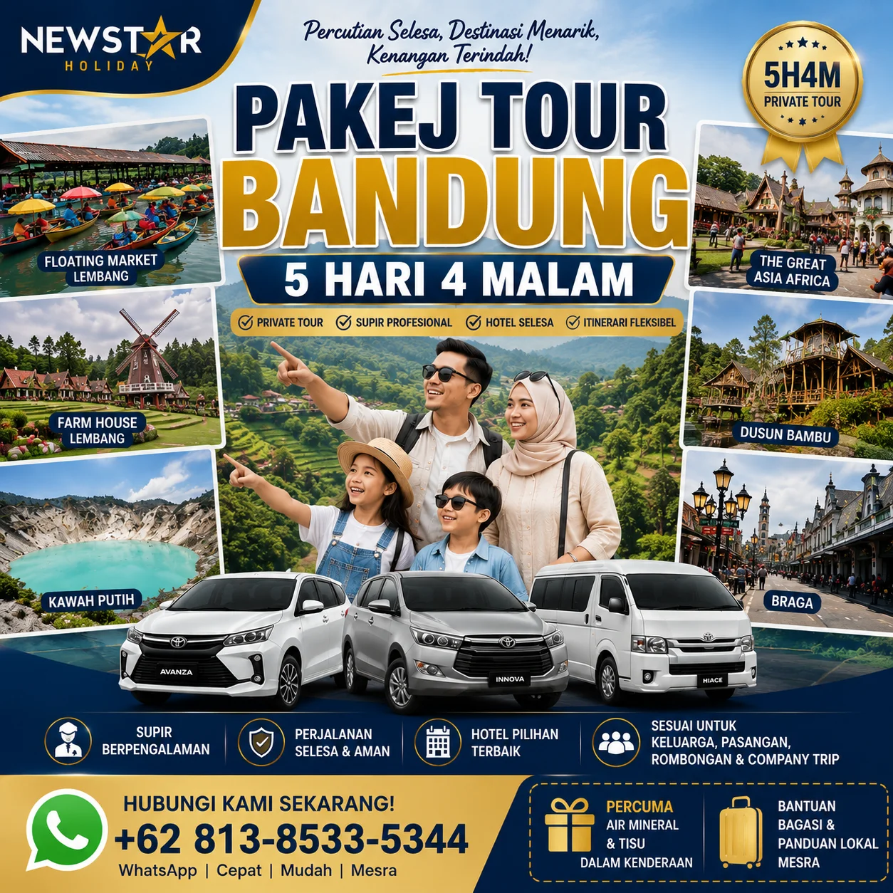 Pakej Tour Bandung 5 Hari 4 Malam Untuk Pelancong Malaysia