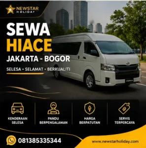 Sewa Hiace Jakarta Bogor untuk wisata keluarga, company trip dan rombongan