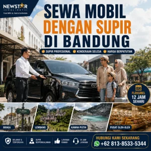 Layanan sewa mobil dengan supir di Bandung untuk percutian keluarga dan rombongan.